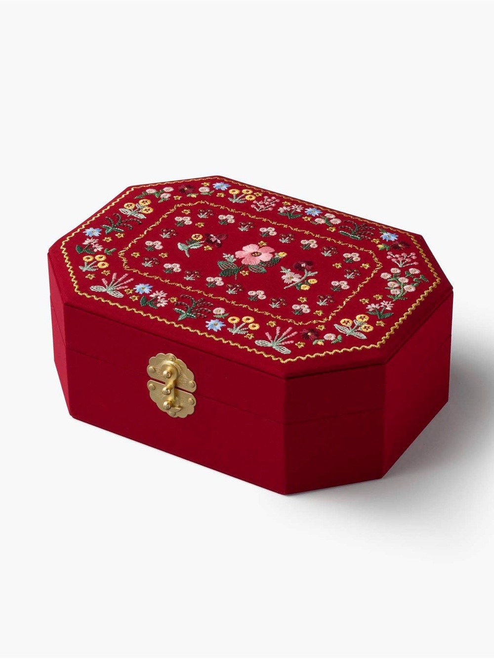 Gemma Embroidered Jewelry Box - Picture 10 of 10